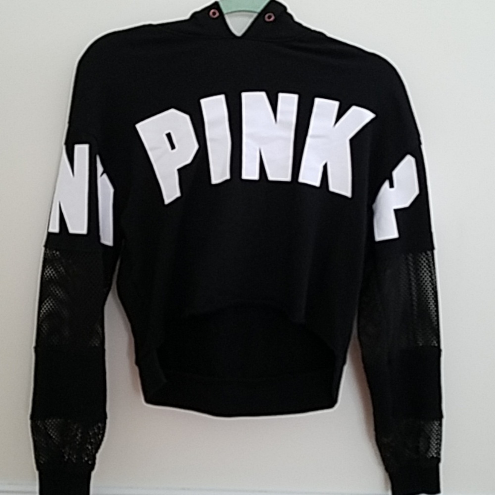 PINK cropped hoodie